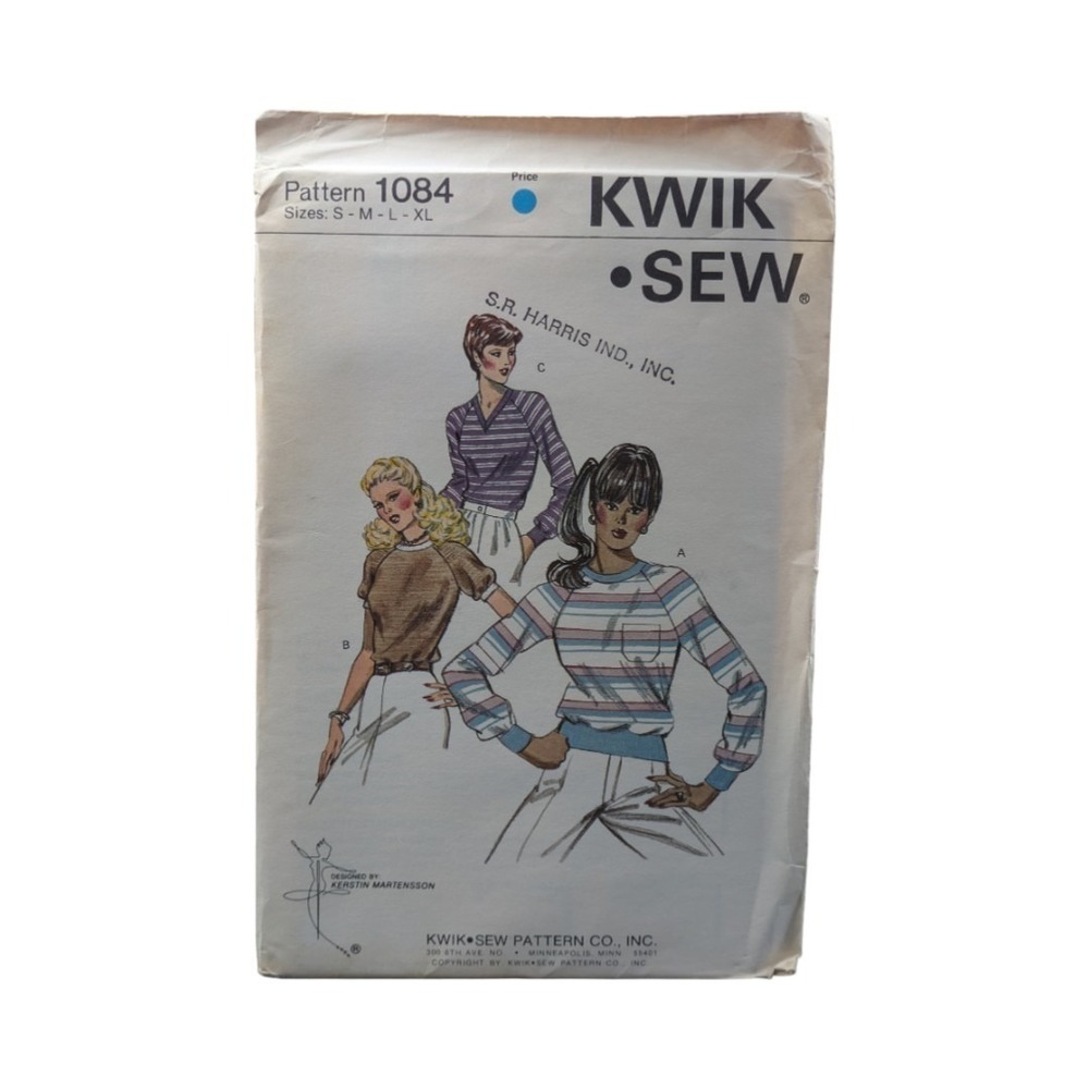 Kwik Sew Pattern 1084, designed by Kerstin Martensson.,vintage sewing pattern